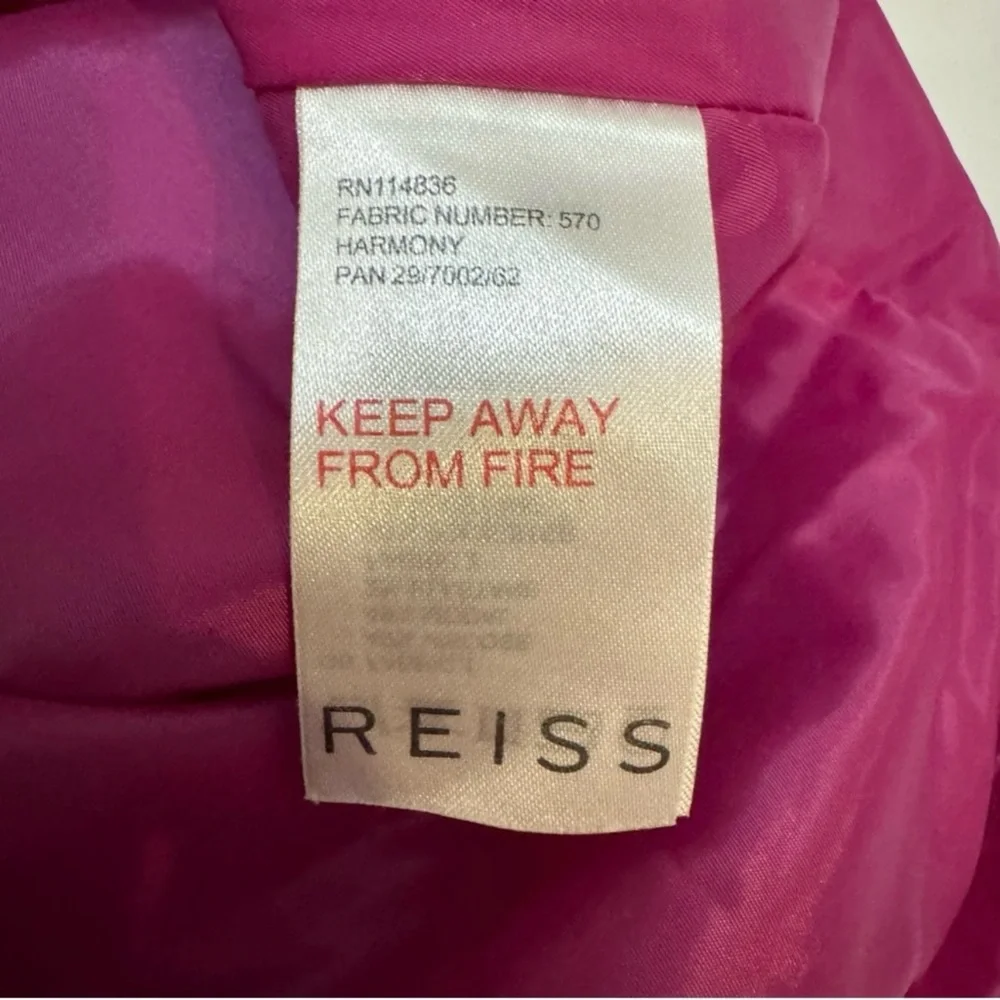 Reiss | Harmony Ruched Pocket Sleeveless Dress Pink Purple Size 4 - Picture 8 of 10